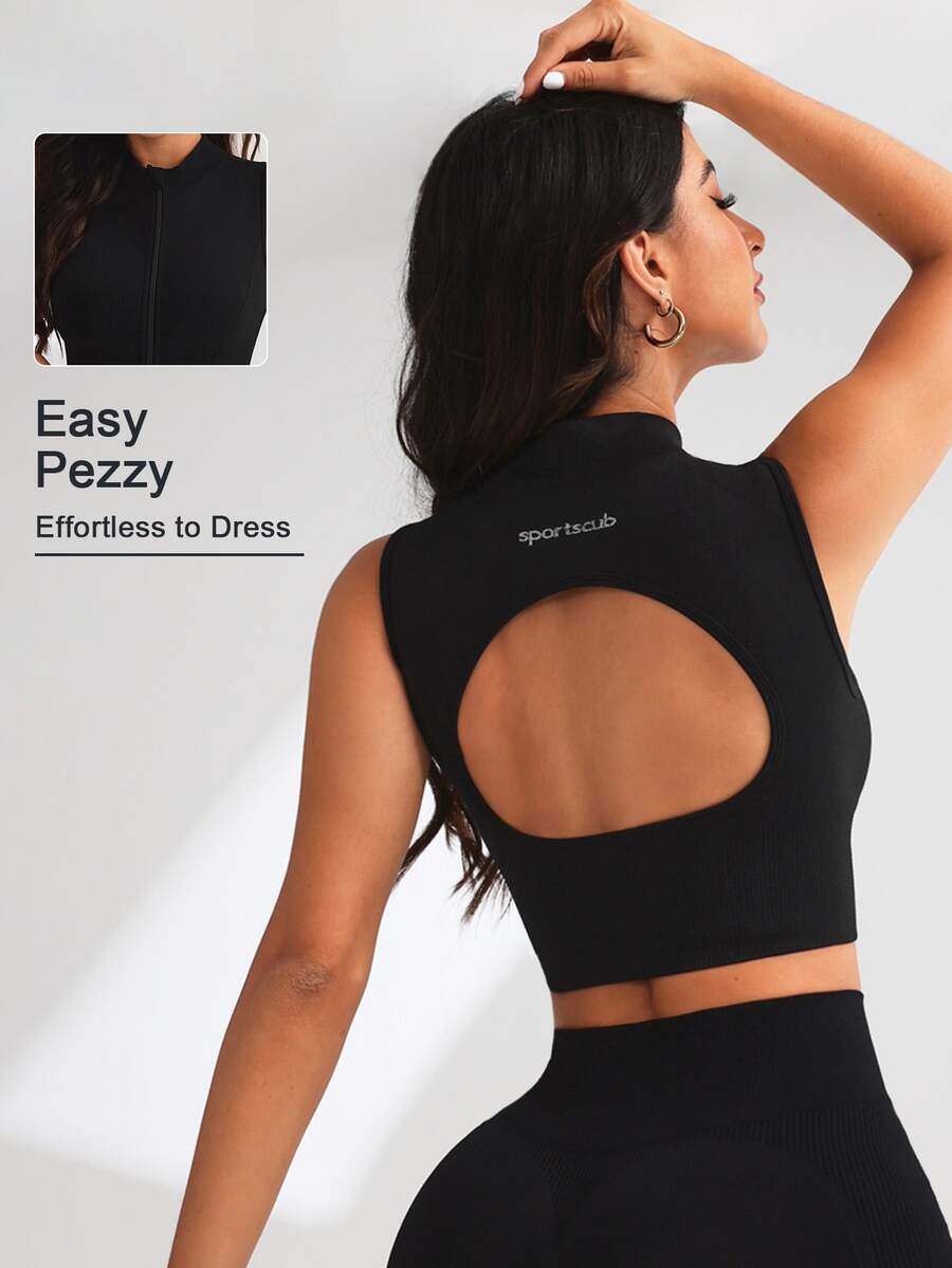 SHEIN Modal Motivation Crop Tee Daily Casual Summerworkout Tank Top