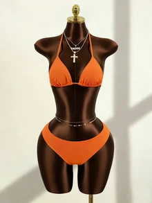 Zestiva 2026 New Retro Face Print Sexy Mesh 4-Piece Bikini Set Golf White Summer - Multicolor - View 4