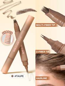 SHEGLAM HAIR 2 IN 1 Volume Boost Multi-Use Hairline Pen-Taupe,Fill In Hairline Eyeliner Eyebrows,Hairline Coverage Powder,Multi-Use,Waterproof,Sweat-Proof & Oil-Proof,24H Rich Color,Long-Wear Lasting Quick Cover Hair Root - Taupe - View 1