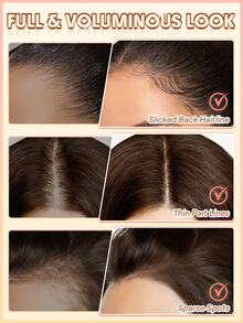SHEGLAM HAIR قلم تحديد خط الشعر متعدد الاستخدامات 2 في 1 - بني داكن، يملأ خط الشعر، محدد العيون، الحواجب، بودرة تغطية خط الشعر، متعدد الاستخدامات، مقاوم للماء، مقاوم للعرق والزيوت، لون غني يدوم 24 ساعة، تغطية سريعة لجذور الشعر تدوم طويلاً - Dark Brown - مشاهدة 4