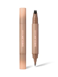 SHEGLAM HAIR 2 IN 1 Volume Boost Multi-Use Hairline Pen-Ebony,Fill In Hairline Eyeliner Eyebrows,Hairline Coverage Powder,Multi-Use,Waterproof,Sweat-Proof & Oil-Proof,24H Rich Color,Long-Wear Lasting Quick Cover Hair Root - Ebony - View 11