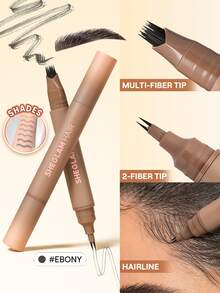 SHEGLAM HAIR 2 IN 1 Volume Boost Multi-Use Hairline Pen-Ebony,Fill In Hairline Eyeliner Eyebrows,Hairline Coverage Powder,Multi-Use,Waterproof,Sweat-Proof & Oil-Proof,24H Rich Color,Long-Wear Lasting Quick Cover Hair Root - Ebony - View 12