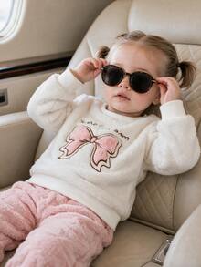 SHEIN Baby Girls Autumn Winter Pajamas - Pink - View 7