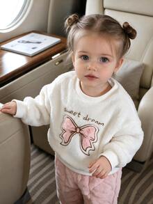 SHEIN Baby Girls Autumn Winter Pajamas - Pink - View 6