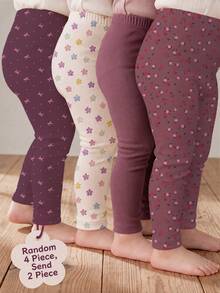 Kids 2PCS Young Girls Winter Leggings - Multicolor - View 7