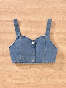 SHEIN Gaun Hitam Kancing Hitam untuk Remaja Perempuan, Gaya Musim Gugur AS, Pakaian Musim Gugur, Gaun Musim Gugur - Hitam - View 5