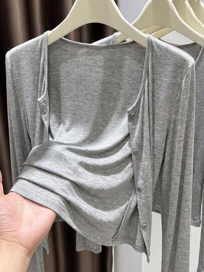 Franclia Women's Plus Size Casual Versatile Lightweight Jacket Fall