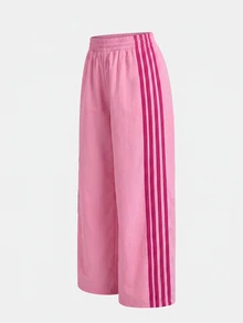 Kids Tween Girls Shorts Colorful Contrast Tape Shorts, 1pc Set, Back To School - Pink - View 5