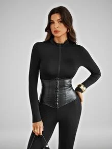 SHEIN Tall Women's Tall Jumpsuit, Sexy And Charming Halloween Style - Black - View 4