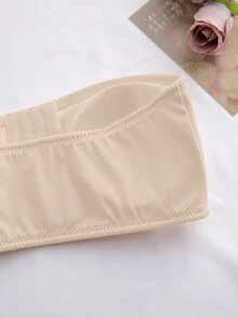 Sujetador con cierre delantero acolchado y push-up para mujer - Beis - Ver 8