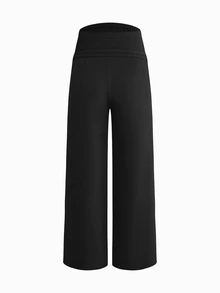 Modmama 2PCS Maternity Solid Color Adjustable Waist Straight Leg Trousers Fall - Multicolor - View 7