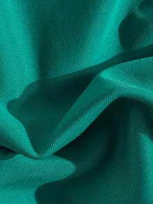 Swim Basics Summer Beach Ring Linked Plunging One Piece Swimsuit - Dark Green - View 9