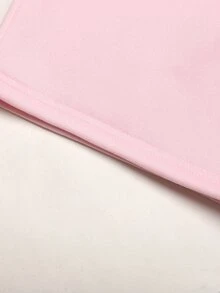 SHEIN 女童女孩粉色花卉印花圓領寬鬆衛衣寬腿運動長褲休閒套裝 - 粉色 - 查看 10