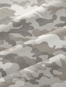 Attitoon 女款休閒立領半拉鍊寬鬆衛衣，迷彩印花圖案，秋冬女裝，復古 Y2K 風格 - 彩色 - 查看 8