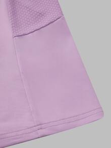 SHEIN Dewbera Summer Casual Solid Color Sports Tank Top - Purple - View 4