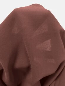 EMERY ROSE Women's Solid V-Neck Batwing Sleeve Loose Casual Fall Blouse Top - Brown - View 8