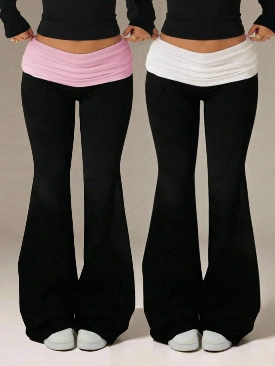 Teen Girl Teen Girls Pants Spring Winter Minimalist Boho Vacation Outfits Casual Basic Daily Wear Linen Comfor Pcs - Multicolor - View 1
