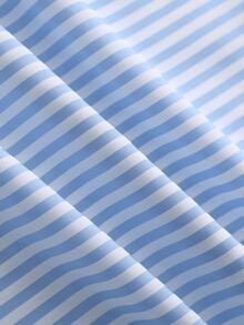SHEIN Women's Casual Striped Front Button Mid-Length Dress For Vacation - Multicolor - View 7