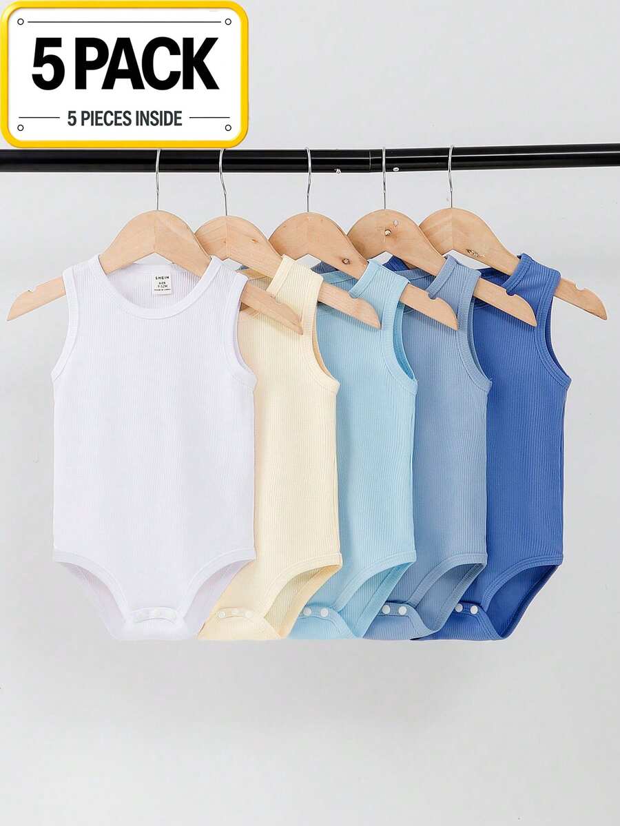 SHEIN Playful Pals Baju Bayi Laki-Laki - MultiWarna - View 1