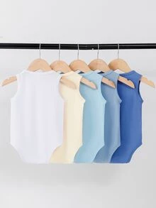 SHEIN Playful Pals Baju Bayi Laki-Laki - MultiWarna - View 2