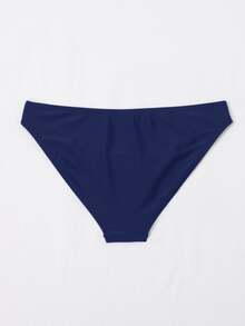 Swim Vcay Women's Solid Color Swimwear Bottom For Beach Vacation - Navy Blue - View 2
