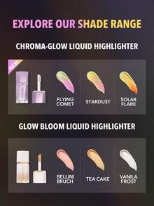 SHEGLAM Chroma-Glow Bloom 液態打亮-Stardust 品牌美妝化妝品 適合女士與女孩 - Stardust - 查看 8