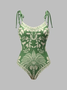 Swim Oasis 26SS مجموعة ملابس سباحة بوهو بقطعة واحدة مع شورت من قطعتين لفصل الربيع/الصيف والعطلات - متعدد الألوان - مشاهدة 3