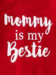 SHEIN 2pcs Newborn Baby Photography Outfit Set, Festive Red Printed Jumpsuit For Baby Boy & Girl, Cute Infant Party Gift, Baby Photo Props, Autumn - Hot Pink - View 7