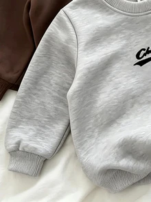 6pcs Young Boys Letter Graphic Crewneck Sweatshirt & Joggers Set, Casual Multi-Pack Streetwear Sports Tracksuit Fall Clothes - Multicolor - View 4