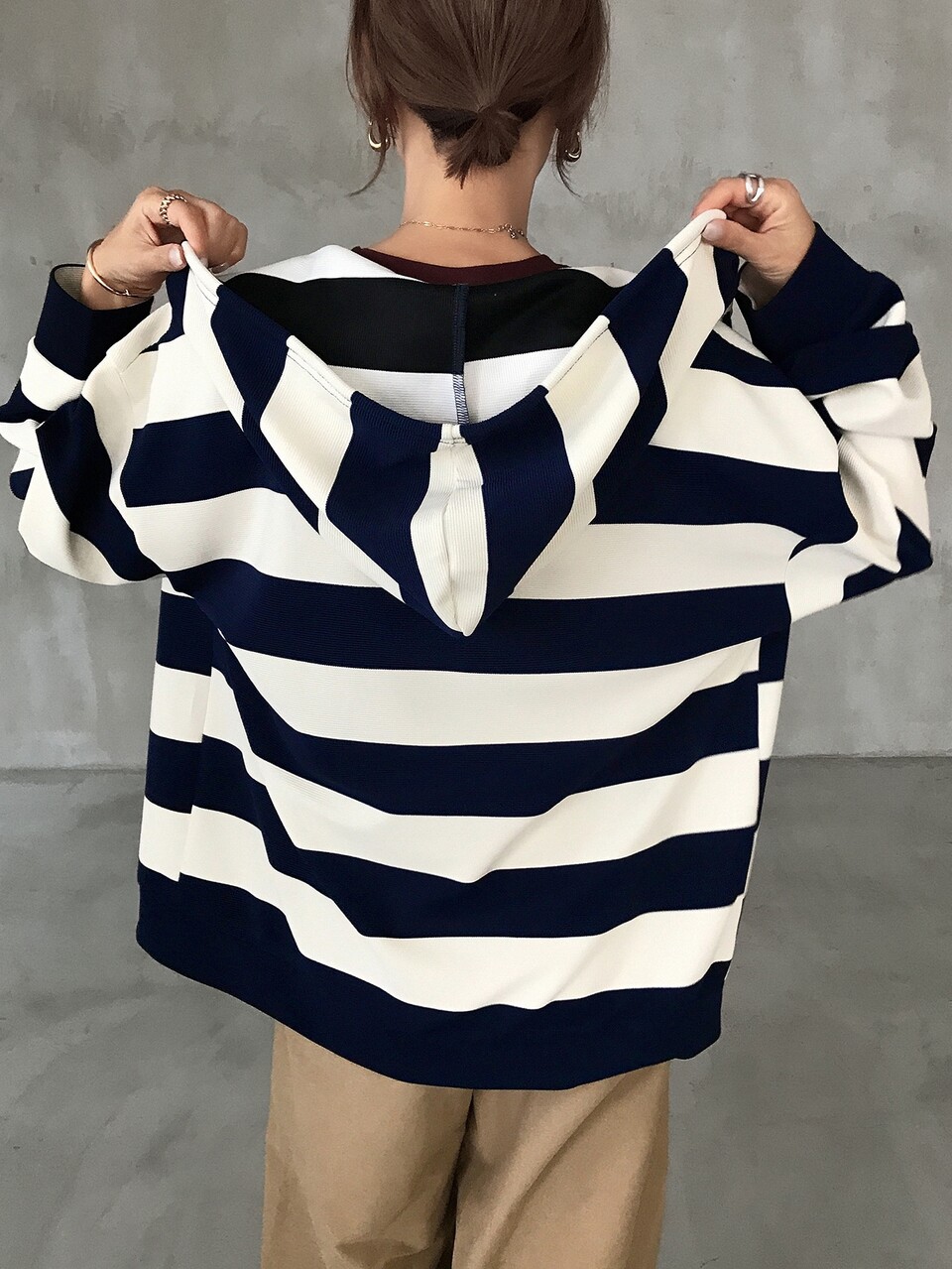 Women's Autumn Striped Sweatshirt