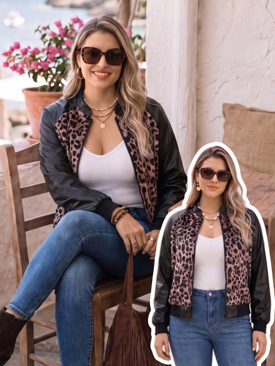 EMERY ROSE Plus Size Women Fall Casual Cargo Baggy Streetwear Western ...