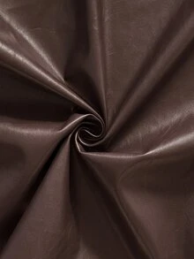 Firerie Plus Size Solid Color Zip-Up Casual Cowboy Versatile Long Sleeve Jacket Autumn Winter For Women Brown - Coffee Brown - View 8