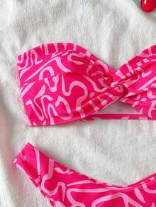 SHEIN Swim 女士春假海滩泳装夏季服装，随机印花 - 彩色 - 查看 5