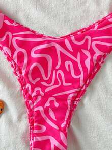 SHEIN Swim 女士春假海滩泳装夏季服装，随机印花 - 彩色 - 查看 6