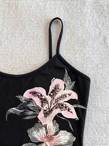 IslaSuriya Women's Floral Print Spaghetti Strap Camisole - Multicolor - View 8