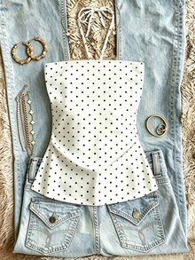 IslaSuriya Summer Casual Polka Dot Print Halter Neck Top - Multicolor - View 8
