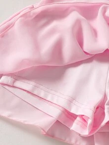 Elladie kids 女孩溫柔甜美公主風粉色套裝，適合半正式派對、1歲生日、7歲生日、度假、海邊出遊、秋季 - 粉色 - 查看 8