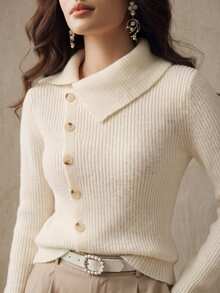 Anewsta Women Cardigans - White - View 8