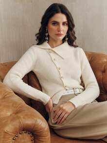 Anewsta Women Cardigans - White - View 2