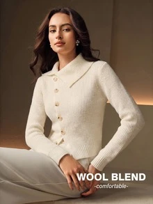Anewsta Women Cardigans - White - View 1