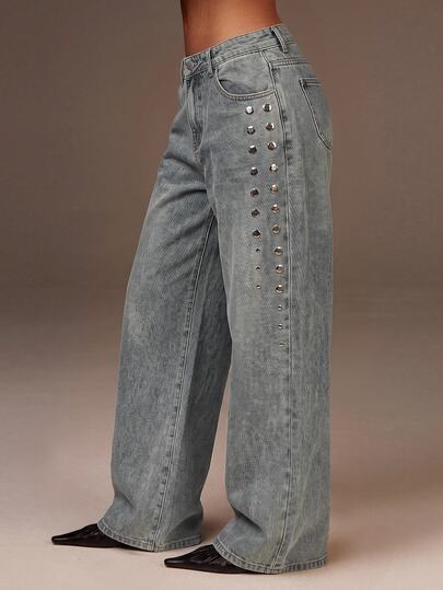 Athîral Denim Women's Casual Retro Jeans,Office Casual,Wide Leg Jeans,Denim Pants For Women,Women's Jeans,Women's Pants