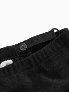 Modmama Adjustable Waistband Maternity Casual Leggings - Black - View 6