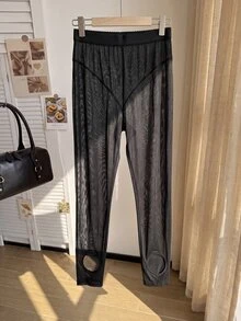 Comfortcana Plus Size Women Black Leggings - Black - View 6