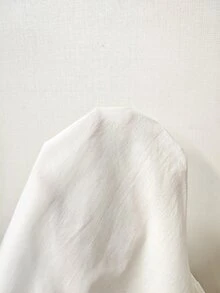 Balvessa Women's Pure Cotton A-Line Button-Front Casual Long Sleeve Blouse - White - View 4