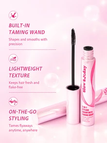 Slow Sunday 3-In-1 Styling Cream With Taming Wand, Slick Down Flyaways, Tame Frizz, Style Edges, Suitable For All Hair Types, Good Choice For Vacation, Travel Essentials, Halloween, Suitable For Summer Hair Styling - Styling Cream with Taming Wand - View 3