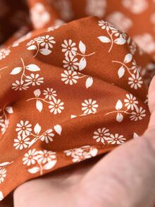 Rusticease Basic Women's Winter Floral Fall Outfits Elegant Long Dress Casual Formal Country Party Oing Out Outfits Birthday - Orange - View 7
