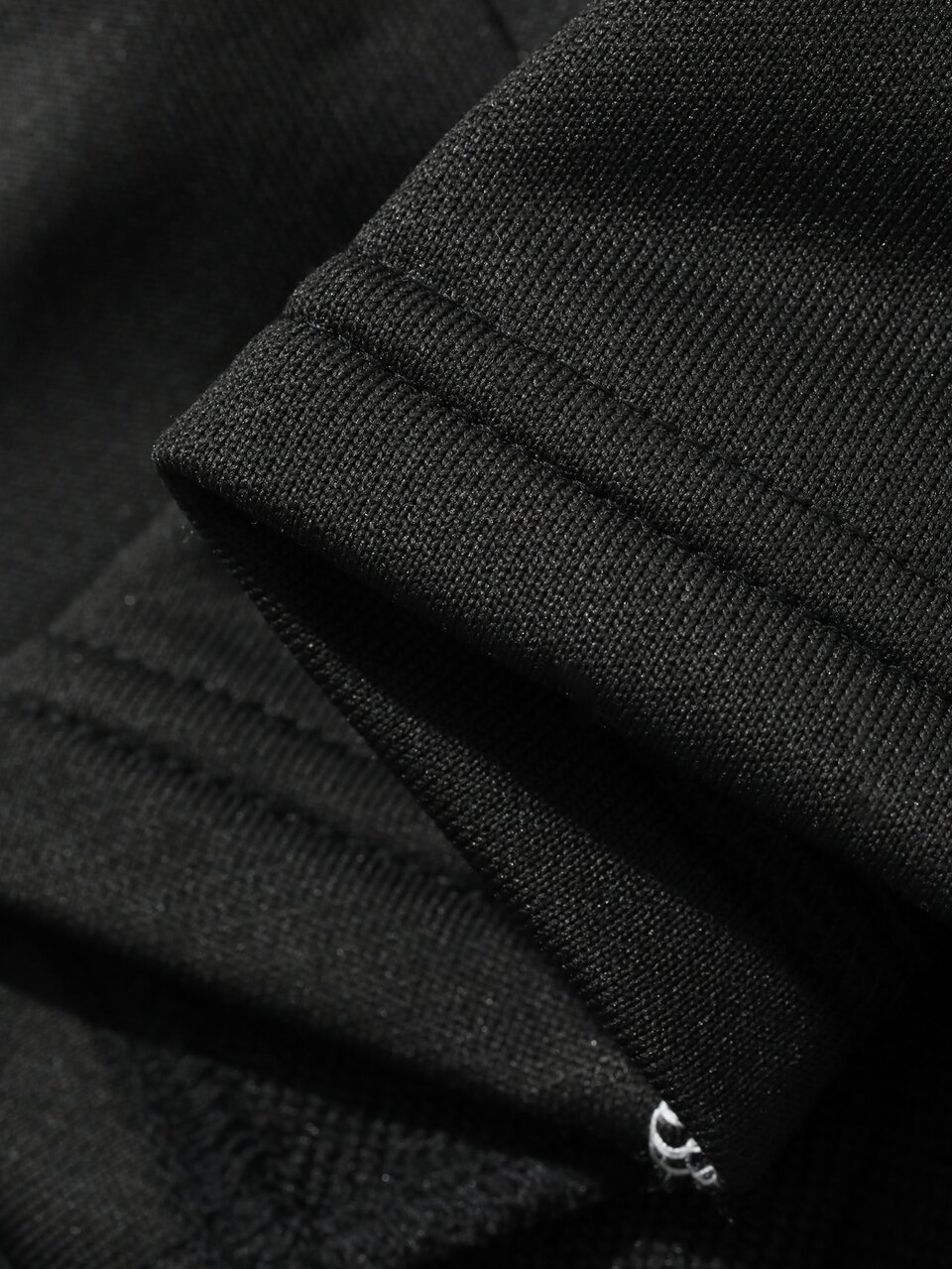 Black Linear Decor Crew Neck Pullover Sweatshirt With Elastic Waist Long Pants Men's Pullover Sweatshirt Set Fall