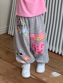 THE POWERPUFF GIRLS X DAZY Young Girls Pants Fall - Grey - View 3