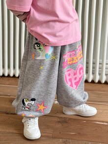 THE POWERPUFF GIRLS X DAZY Young Girls Pants Fall - Grey - View 2