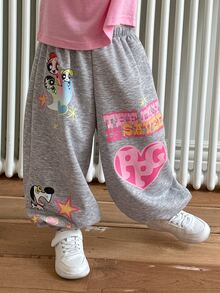 THE POWERPUFF GIRLS X DAZY Young Girls Pants Fall - Grey - View 7